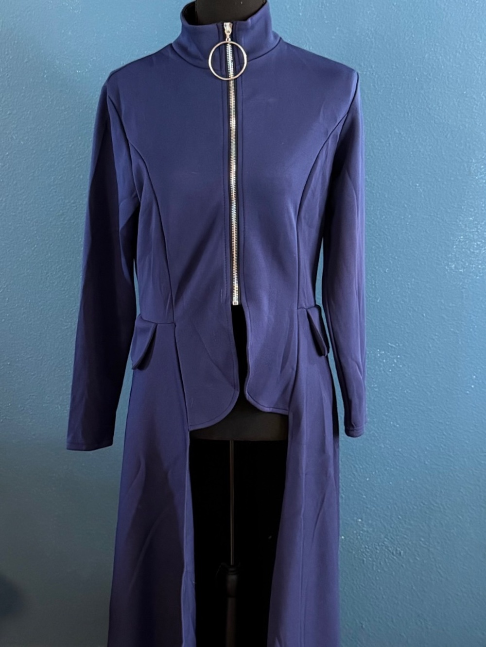 Dark Blue Lightweight Trench Coat